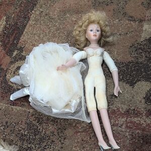 Porcelain Doll with Dress